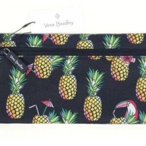 Vera Bradley Lighten Up Pencil Pouch Toucan Party NWT